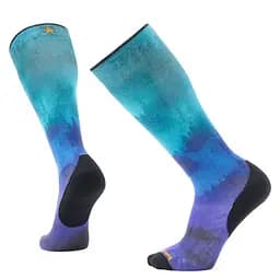 Носки мужские Smartwool Ski Targeted Cushion Compression Print OTC 42-45 Чорний-Бірюзовий