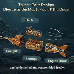 Конструктор Pantasy Steampunk- Наутілус (85029) - мініатюра 4