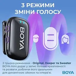 Мікрофон Boya mini-18 TRS for camera Black (mini-18) - мініатюра 9