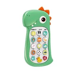 Телефон Динозаврик, английская озвучка, звуки, 999-4 (в ассортименте)