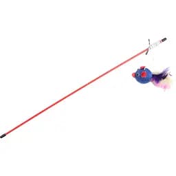 Іграшка для котів Fox Вудка-дражнилка Мишка-м'яч+перо