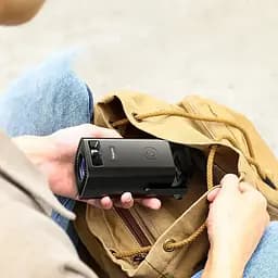 Портативний домашній проектор Q100 з WiFi та пультом для перегляду фільмів Full HD Широкоекранний 16:9 Чорний - мініатюра 5