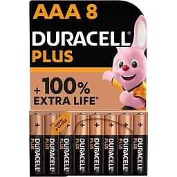 Батарейка Duracell MN2400 LR03 AAA мініпальчикові паковання з 8 штук