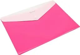Папка-конверт А4 конверт на кнопці O35206 Optima, 2 відділи (4044572552064) Рожевий