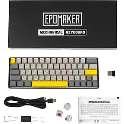 Клавіатура Epomaker EP64 Mulan Black механічна бездротова (EP64-B-M) - мініатюра 2