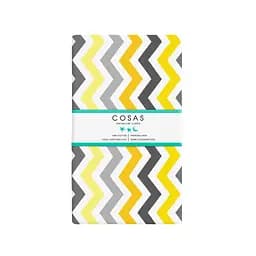 Набір простирадл на резинці Cosas G&Y ZIGZAG 60х120х12 см (SetSheet_White_ZigYellowGrey_120x60) - мініатюра 2