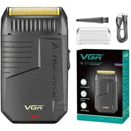 Электробритва VGR V-375 с выдвижным триммером черная (44959-V-375_204)