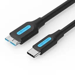Кабель Vention USB 3.0 C Male to Micro-B Male 2A Cable 0.5M Black (CQABD)
