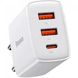 Сетевое зарядное устройство для Baseus Compact Quick Charger 2U + C 30W EU Белый