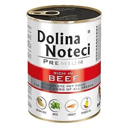 Консерва Dolina Noteci Premium 400г для собак з яловичиною, овочами та рисом
