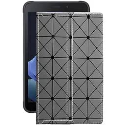 Чехол StatusCASE из экокожи для планшета Samsung Galaxy Tab Active 3 Серый ромб