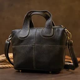 Жіноча шкіряна сумка на блискавці Vintage 25х27х5 см sum0013986 - мініатюра 6