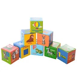 Дитячий набір кубиків для купання Limo Toy M 5466 RU слова, абетка, цифри, 8 штук