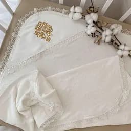 Крижма "Сонечко-3" махра 75*100 см Betis Молочний