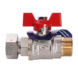 Кран кульовий прямий з накидною гайкою Solomon 3/4″ ЗВ PN40 160406