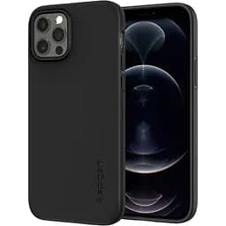 Оригінальний тонкий чохол Spigen для iPhone 12 Pro (6.1") Thin Fit Black ACS01696