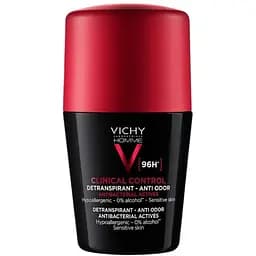 Кульковий антиперспірант для чоловіків Vichy Deo Clinical Control 96 годин захисту проти надмірного потовиділення та запаху 50 мл (MB469600)