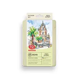 Набор карандашей акварельных 99IDEAS "Aqua Expert" 12 цветов, Outdoor Set, металлическая коробка, 99AE-12OUT