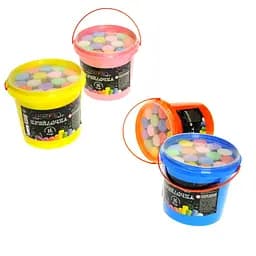 Набор цветных мелков для асфальта Danko Toys КRD-01-01U в ведре 16 шт