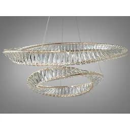 LED люстра кільця з кришталем Linisoln 548-80*50 FG, 160 ват - мініатюра 4