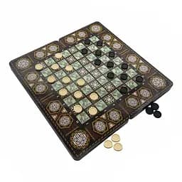 Набір настільних ігор "Шахи 3 в 1" Set3 NE-SP-SET-14 нарди, шашки, 40х40 см - мініатюра 2