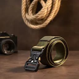 Ремінь Vintage текстильний чоловічий 115х3,7 см acs0018152 - мініатюра 5