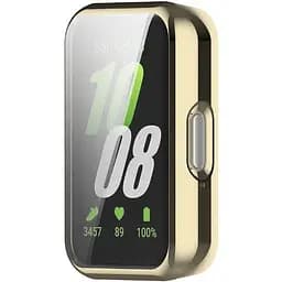 Чохол-накладка DK для Samsung Galaxy Fit3 (R390) Silicone Face Case (pale gold) - мініатюра 3
