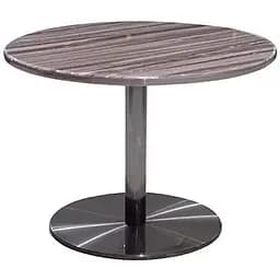 Столик журнальний Prestol Круглый Оникс 60х42.5 см