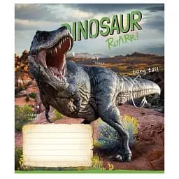 Зошит учнівський Школярик Jurassic world 018-3310K-3 в клітинку 18 аркушів