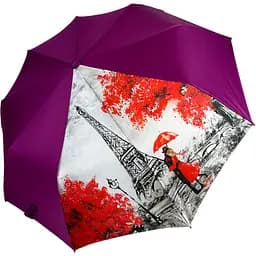 Жіноча складана парасолька напівавтомат Susino 96 см фіолетова
