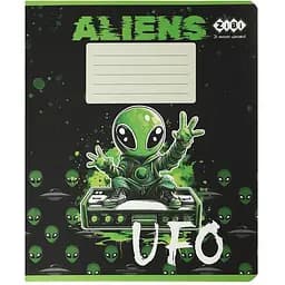 Упаковка зошитів ZiBi Kids Line UFO 24 аркуші в лінію 20 шт. (ZB25.1771L) - мініатюра 4