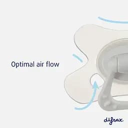 Пустушка силіконова Difrax Natural 12+ міс. Apricot veins помаранчева (804 Apricot_veins) - мініатюра 2