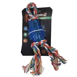 Игрушка AnimAll GrizZzly дентал Сова-1 с канатом для собак 18×5 см