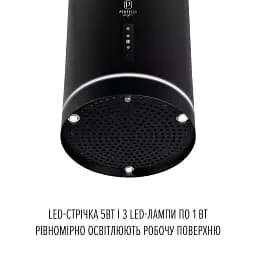 Витяжка пристінна PERFELLI DESIGN RICCO 35 NERO SILENZIO - мініатюра 5