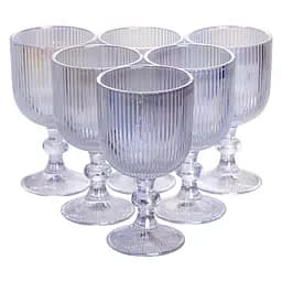 Набір келихів для вина 6 штук по 300 (мл) на ніжці келихи винні Хамелеон Yiwu HP7115RB