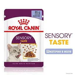 Вологий корм для дорослих котів Royal Canin Taste Jelly, шматочки в желе, 85 г - мініатюра 2