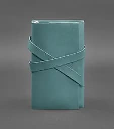 Жіночий шкіряний блокнот (Софт-бук) 1.0 Бірюзовий