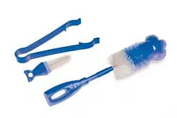Набір щіток для миття пляшечок та сосок Nuvita, синій (NV1485Blue)