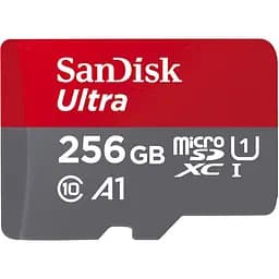 Карта пам'яті Sandisk microSDXC (UHS-1) Ultra 256Gb class 10 A1 (150MB/s) (adapter SD) (SDSQUAC-256G-GN6MA) - мініатюра 2