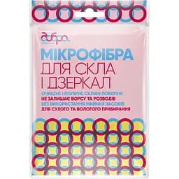 Салфетка для стекла из микрофибры Добра господарочка 30х30 см