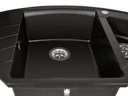 Кухонна мийка гранітна Miraggio Europe black 1100x575x205 00207207, Чорний - мініатюра 3