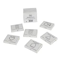 Набір дерев'яних головоломок "Wooden mini puzzle set #2" Заморочка set2en (6 штук)