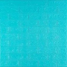 3D панель самоклеящаяся 700х770х3мм кирпич Бирюза (002-3) SW-00000573