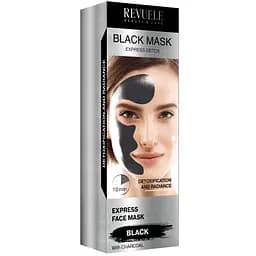 Черная маска для лица Revuele Express detox 80 мл