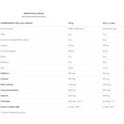 Енергетичний гель Nutrend Carbosnak з кофеїном Кола 50 г - мініатюра 3