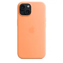 Силіконовий чохол CasePro Silicone Case with MagSafe Orange Sorbet для iPhone 15 - мініатюра 5