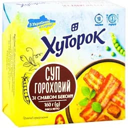 Суп гороховый Хуторок со вкусом бекона 160 г