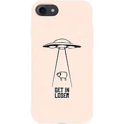 Чехол-накладка Toto Pure TPU 2 mm Print Case Apple iPhone 7/8/SE 2020 #70 Get Loser Sand pink