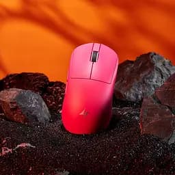 Ігрова бездротова мишка ATK Dragonfly A9 Plus 2.0 / Три режими підключення / Сенсор PixArt 3395 / 26000 DPI / Pink - мініатюра 2