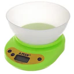 Ваги кухонні електронні з чашею до 5 кг SC-1656, A-Plus Салатовий 87391